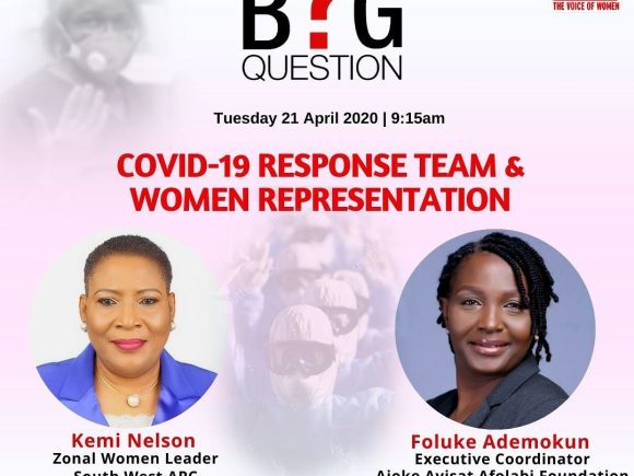 The Big Question: “COVID-19 Response Team & Women Representation”