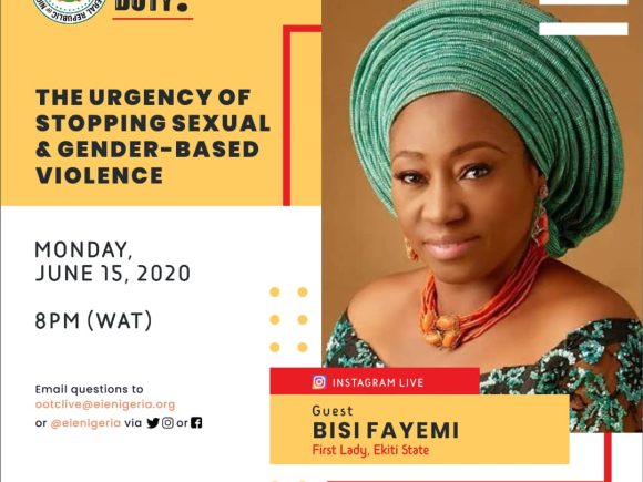 Bisi Fayemi, Zainab Bagudu, Folake Abdulrazaq & other First Ladies join Bolanle Olukanni on the Gender Justice series presented by EIE Nigeria and WARDC in partnership with Women Radio 91.7FM