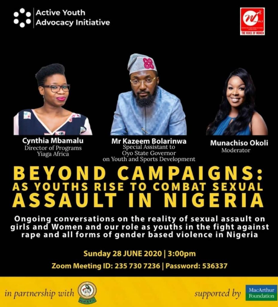 NIGERIAN YOUTHS. “BEYOND CAMPAIGNS: AS YOUTHS RISE TO COMBAT SEXUAL ASSAULT IN NIGERIA”