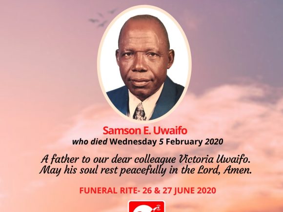 With Gratitude to God, We Announce the Exit of an Icon: Samuel E. Uwaifo