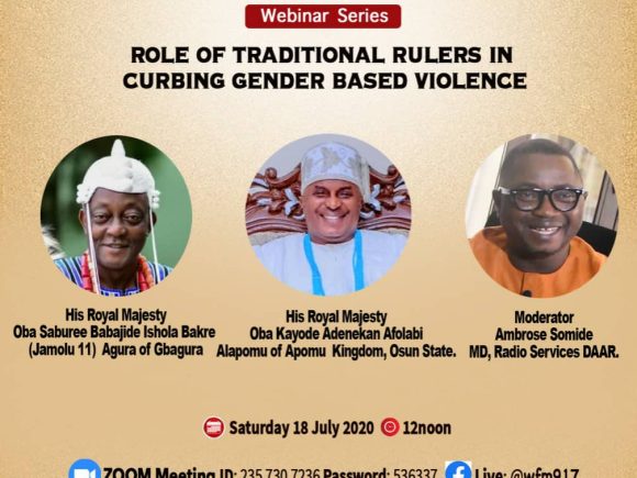 Role of Traditional Rulers in Curbing Gender Based Violence