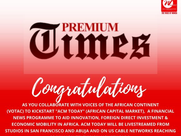 Premium Times – Congratulations