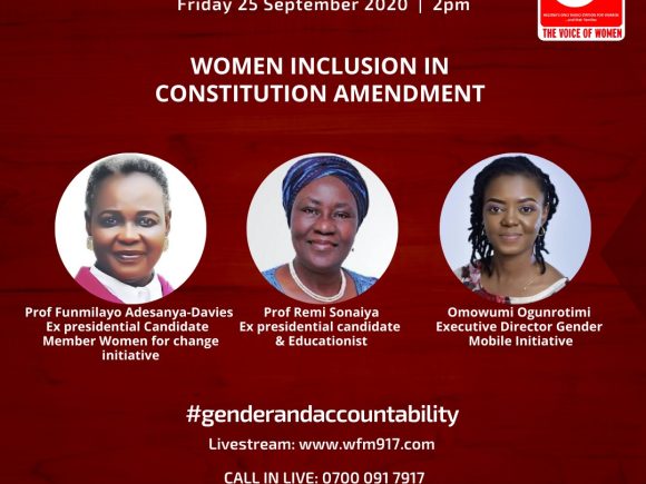 The Woman Agenda: Women Inclusion in Constitution Amendment