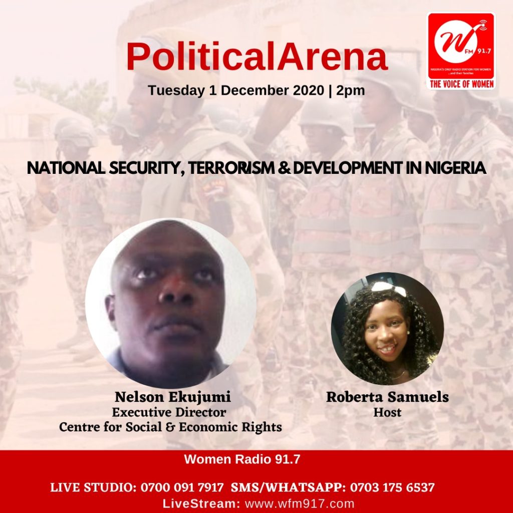 Political Arena: National Security, Terrorism & Development in Nigeria