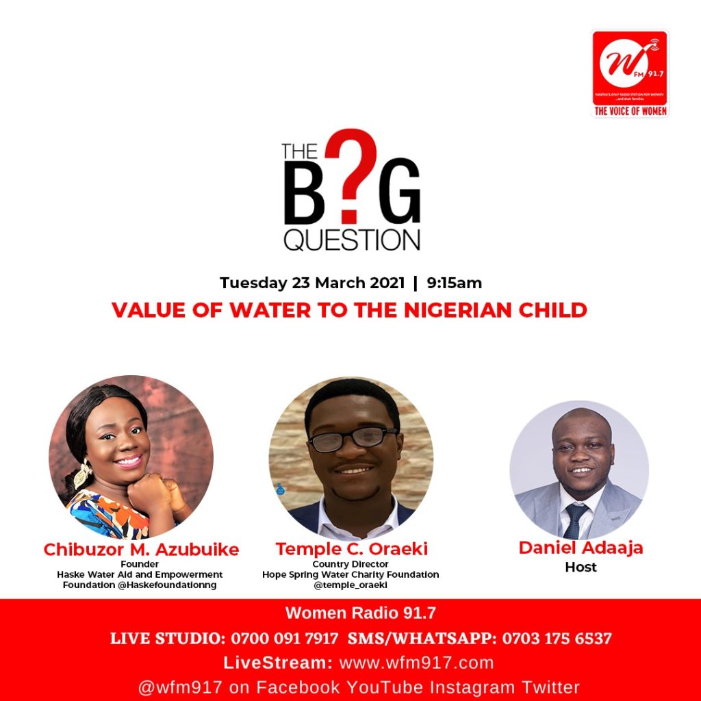 The Big Question: Value of Water to the Nigerian Child