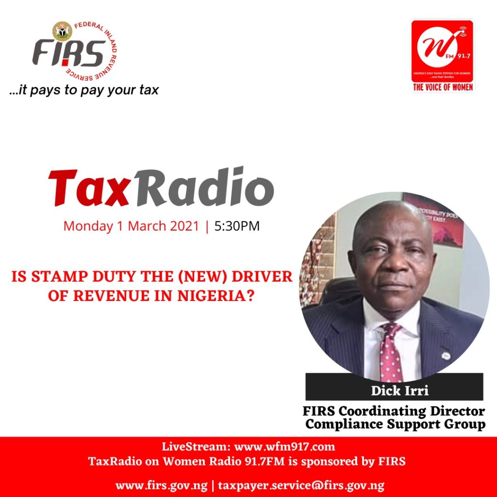 TAX Radio:Is Stamp Duty The New (Driver) of Revenue in Nigeria