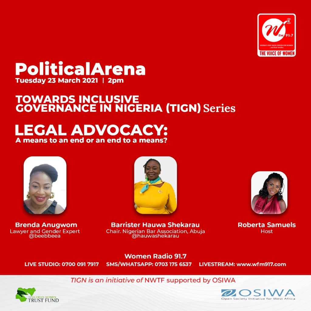 Political Arena: Legal Advocacy a Means to and End or an End to a Means?