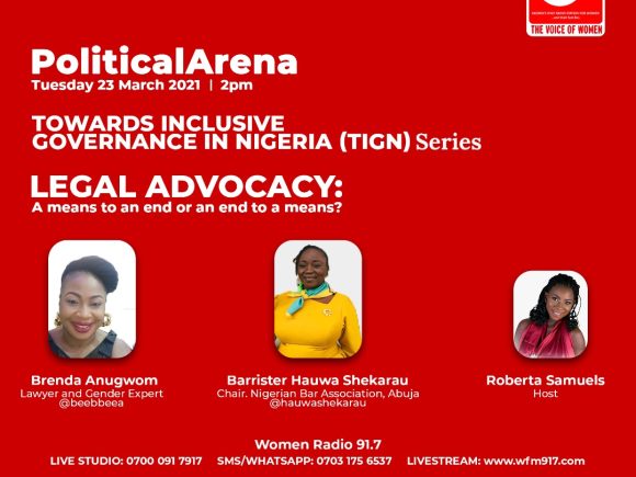 Political Arena: Legal Advocacy a Means to and End or an End to a Means?