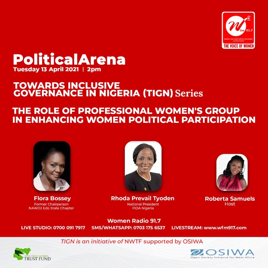 Political Arena: TIGN Series – The Role of Professional Women’s Group in Enhancing Women Political Participation