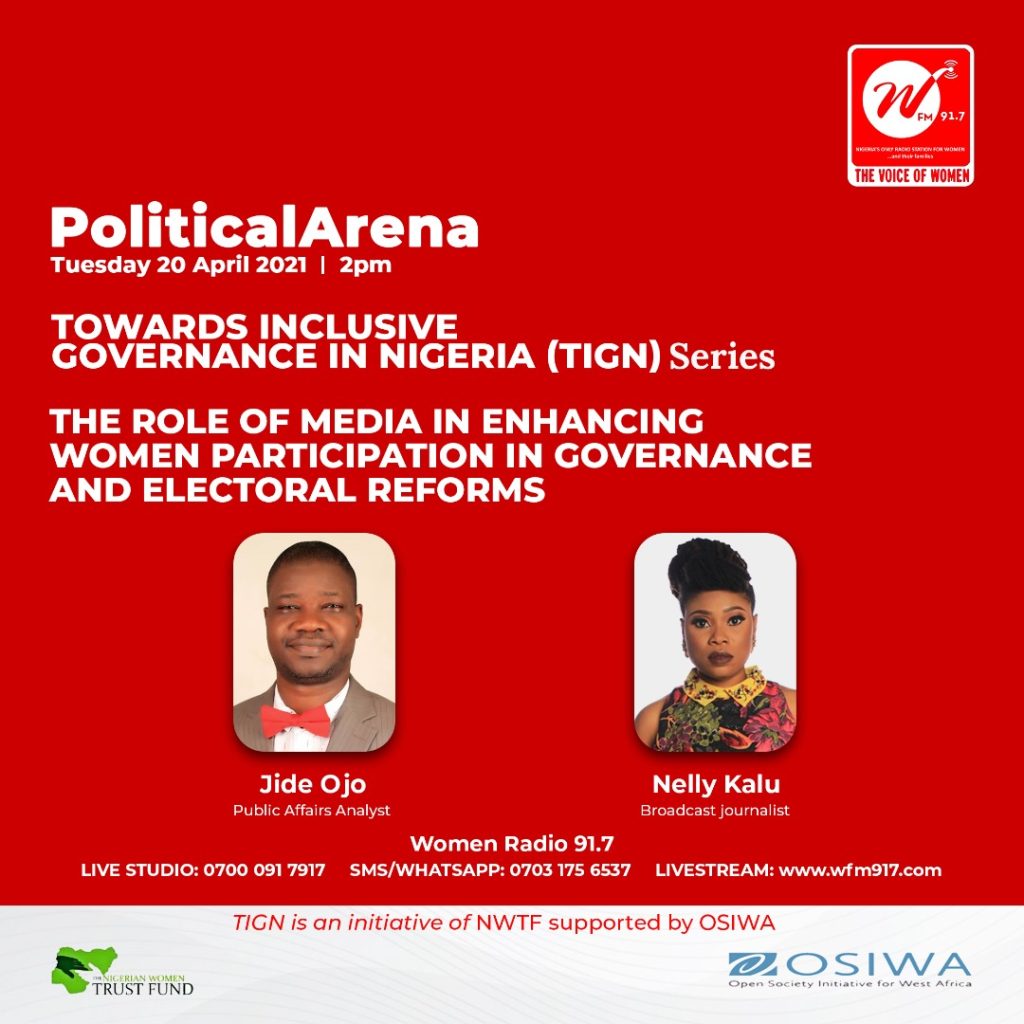 Political Arena, TIGN Series – The Role of Media in Enhancing Women Participation and Electoral Reforms