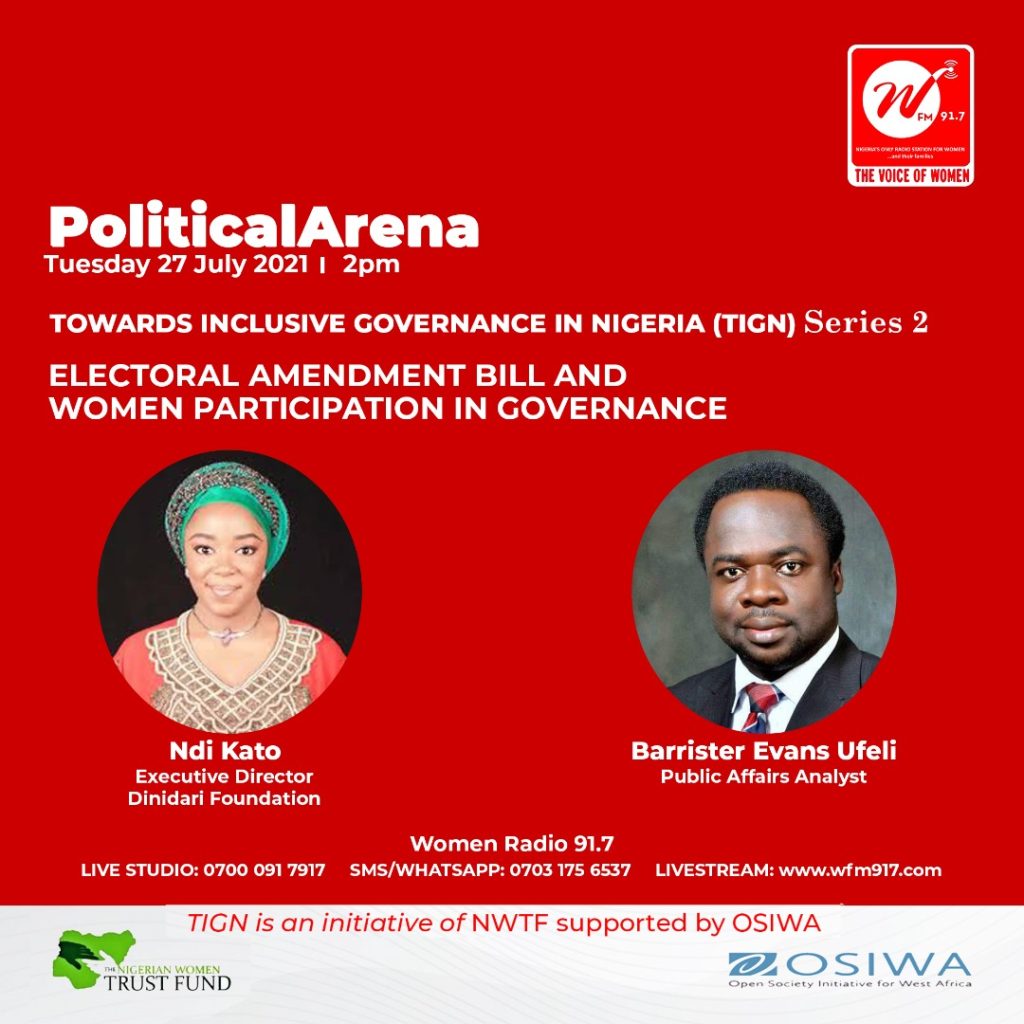 Political Arena: TIGN – Electoral Amendment Bill & Women Participation in Goverenance