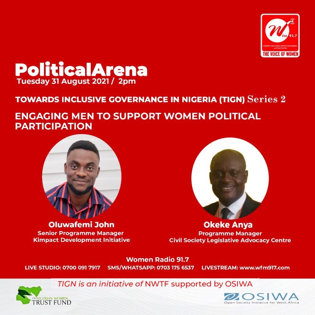 Political Arena: TIGN Series 2 – Engaging Men to Support Women in Political