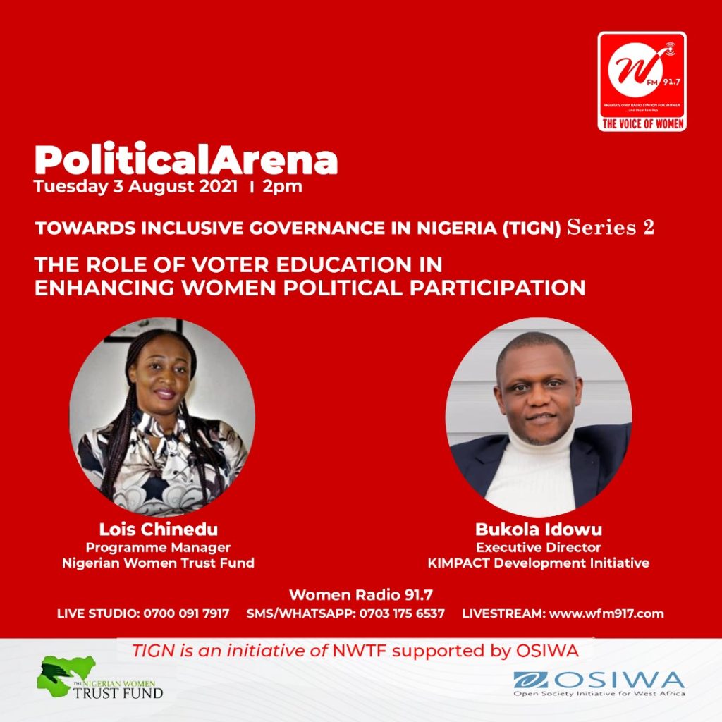 Political Arena: TIGN Series 2 – The Role of Voter Education in Enhancing Women Political Participation