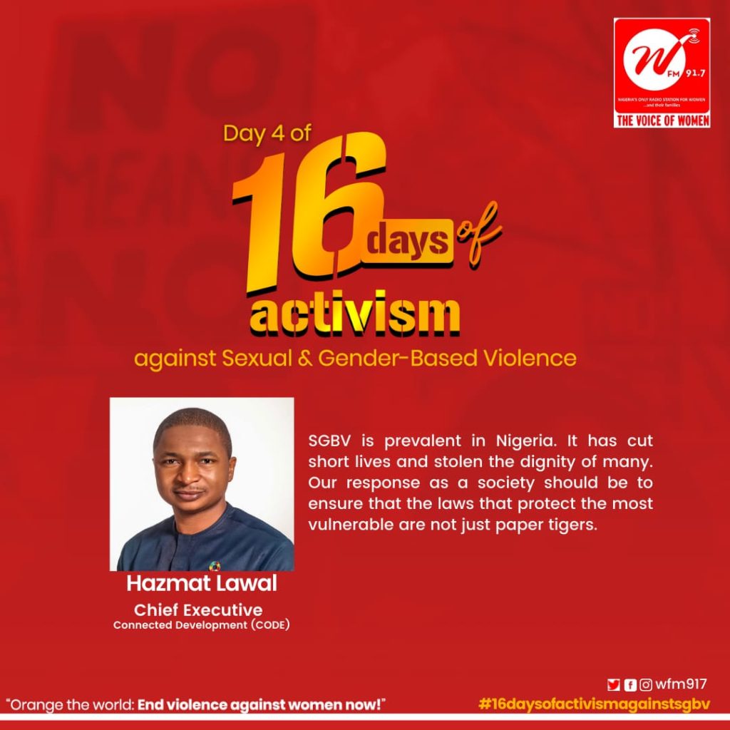 Day 4 of the 16 Days of Activism