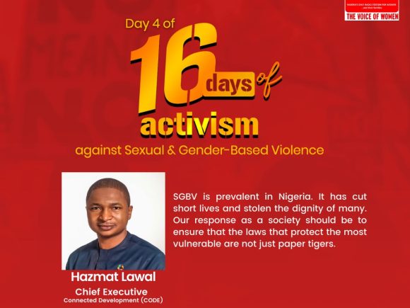 Day 4 of the 16 Days of Activism