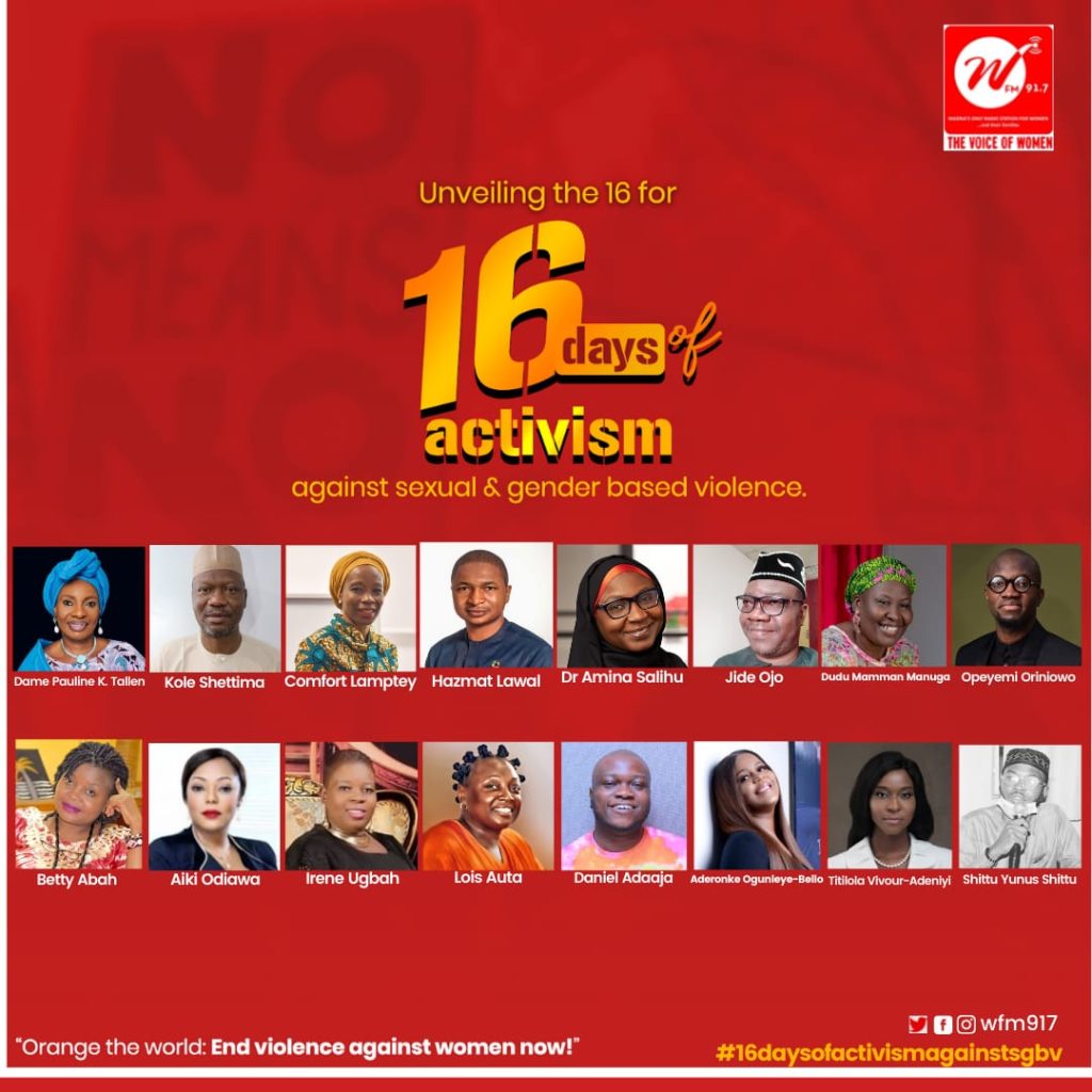 Unveiling the 16 for the 16 Days Of Activism