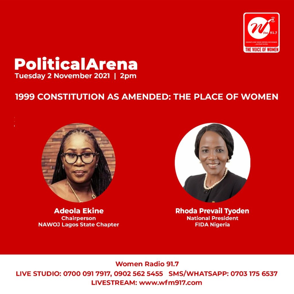 Political Arena: 1999 Constitution as Amended – The Place of Women