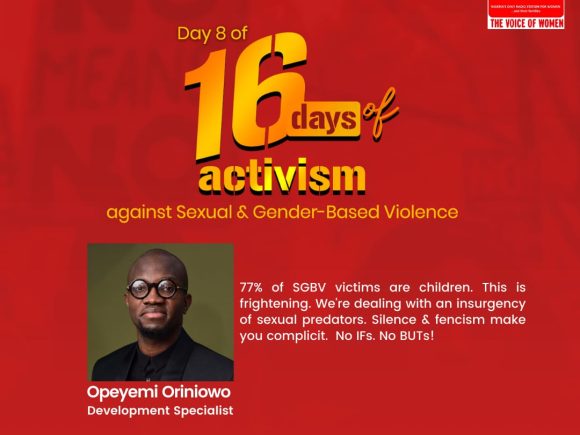 Day 8 of 16 Days of Activism – Against Sexual and Gender-Based Violence