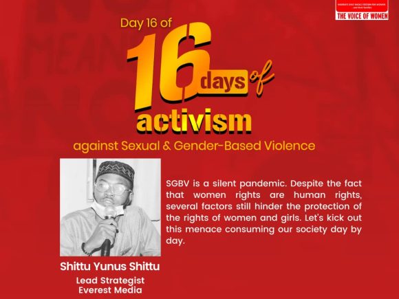 Day 16 of the 16 Days of Activism