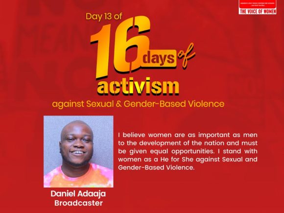 Day 13 of 16 Days of Activism – Against Sexual and Gender-Based Violence