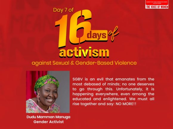 Day 7 of 16 Days of Activism – Against Sexual and Gender-Based Violence