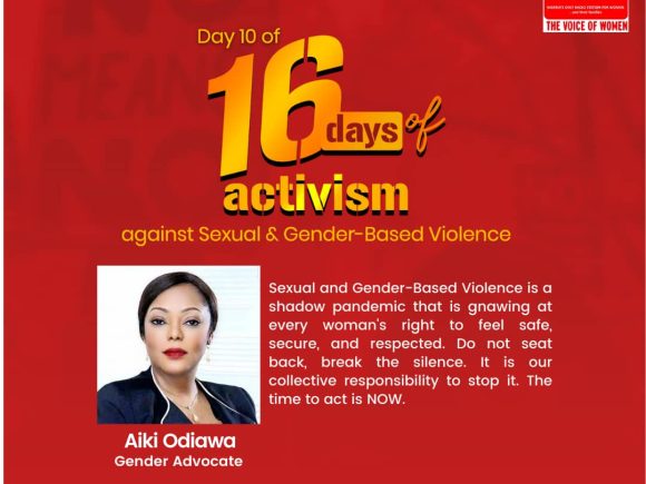 Day 10 of 16 Days of Activism – Against Sexual and Gender-Based Violence