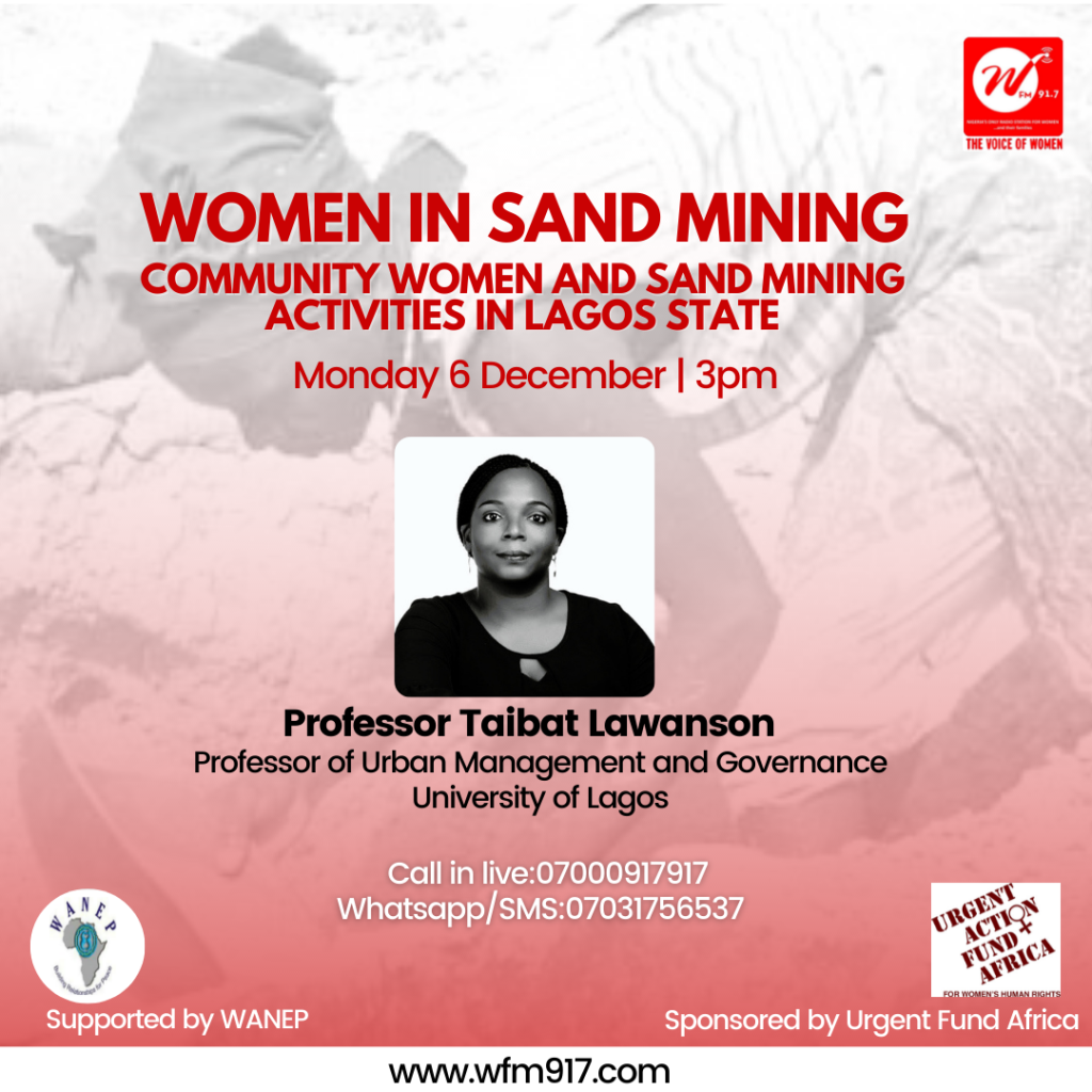 Community Women and Sand Mining Activities in Lagos State