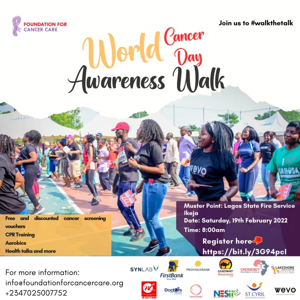 World Cancer Day Awareness Walk, Lagos