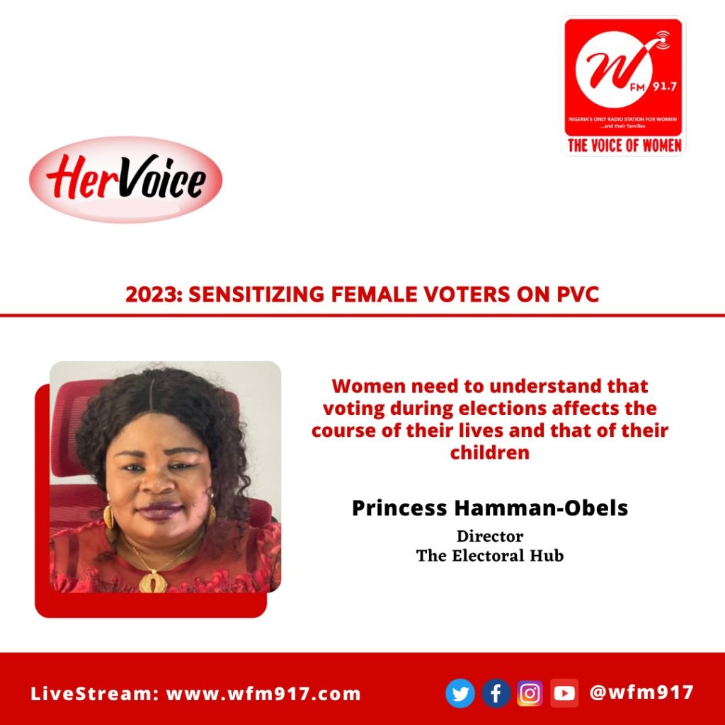 2023: SENSITIZING FEMALE VOTERS ON PVC