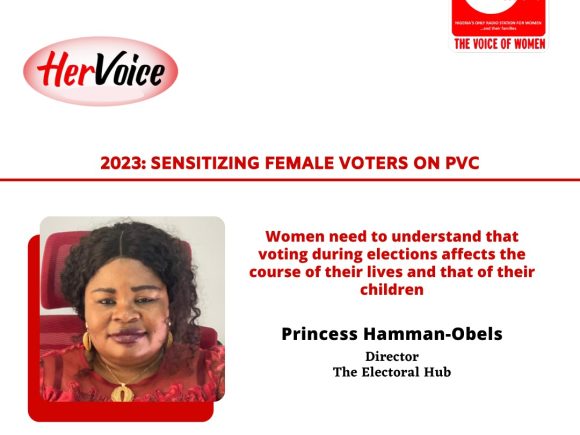 2023: SENSITIZING FEMALE VOTERS ON PVC