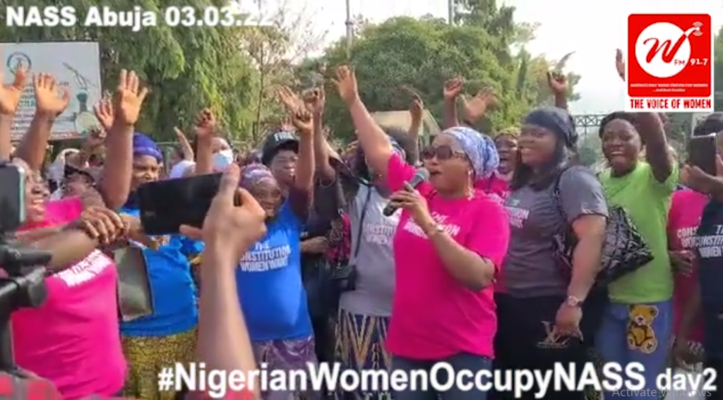 Nigerian Women At The National Assembly Day 2 – Thursday 3 March 2022