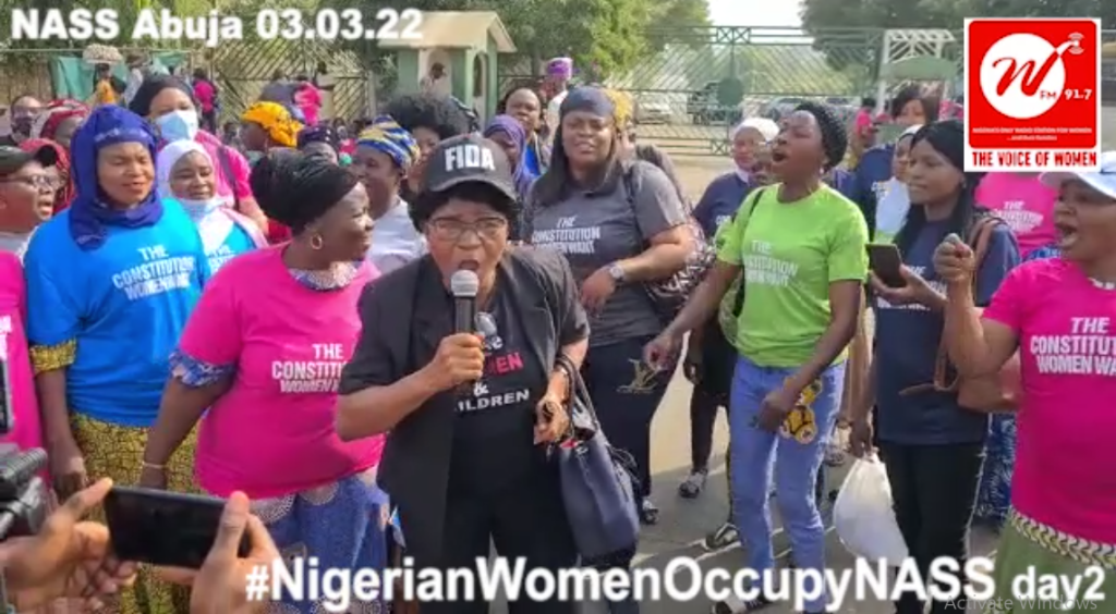 Nigerian Women At The National Assembly Day 2 – Thursday 3 March 2022