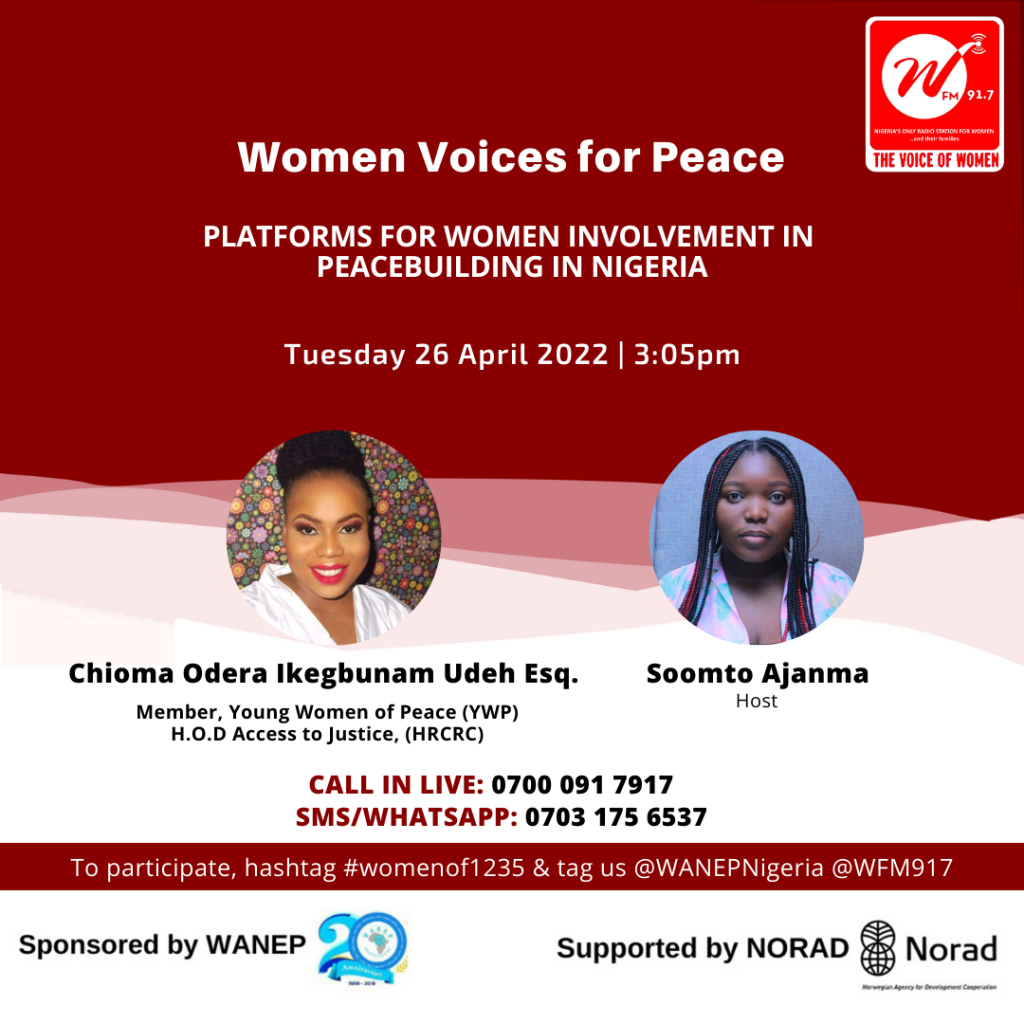 Platforms for Women Involvement in  Peacebuilding in Nigeria