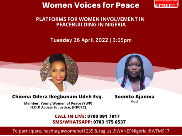 Platforms for Women Involvement in  Peacebuilding in Nigeria