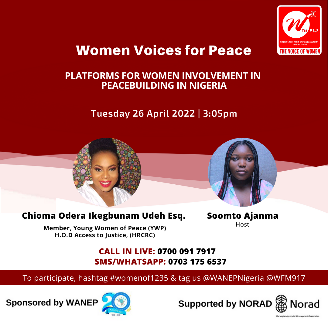 Platforms for Women Involvement in Peacebuilding in Nigeria - WFM 91.7