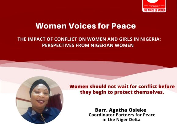 The Impact of Conflict on Women and Girls in Nigeria: Perspectives From Women Nigerian Women with Barr. Agatha Osieke