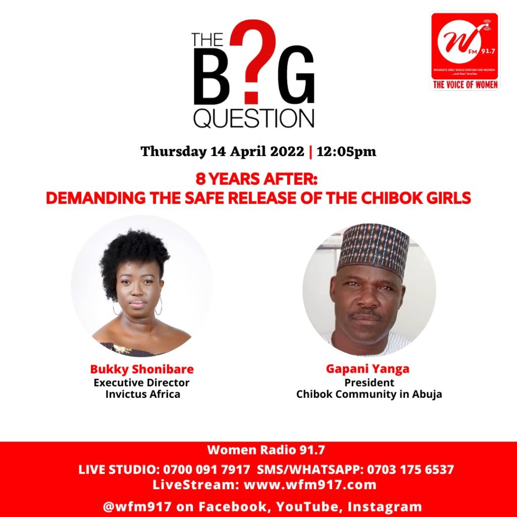 8 Years After: Demanding the safe release of the Chibok Girls