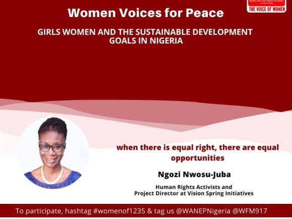 Girls, Women and the Sustainable Development Goals in Nigeria with Ngozi Nwosu-Juba