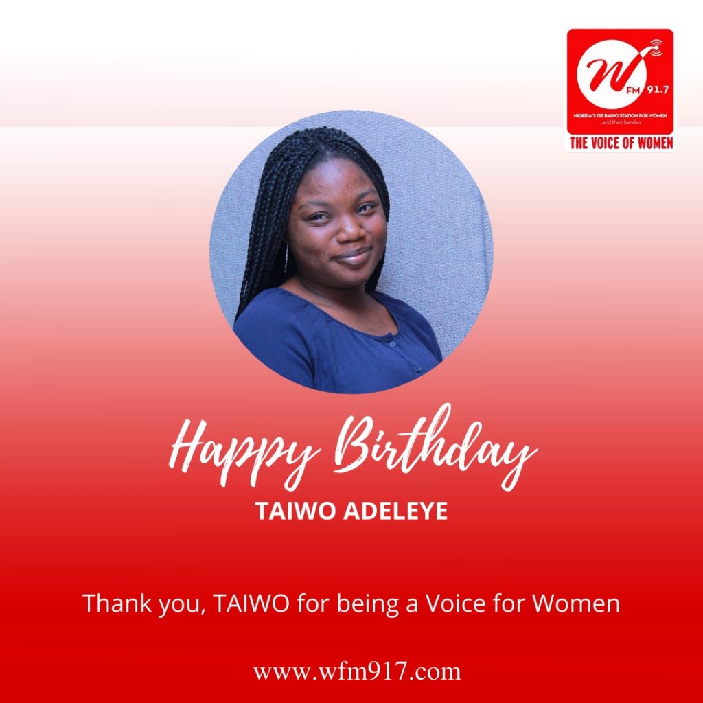 Happy Birthday Taiwo Adeleye