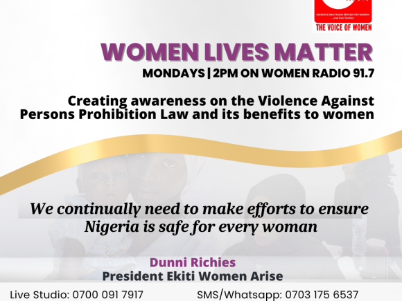 Creating awareness on the Violence Against Persons Prohibition Law and its benefits to women