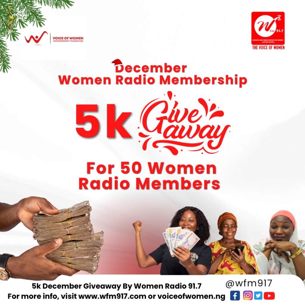 5k December Giveaway for 50 Women Radio Members