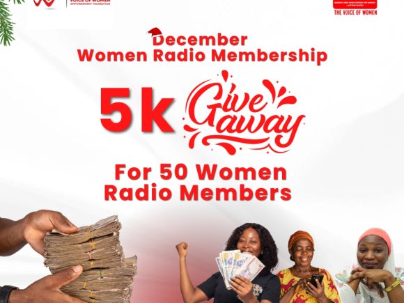 5k December Giveaway for 50 Women Radio Members