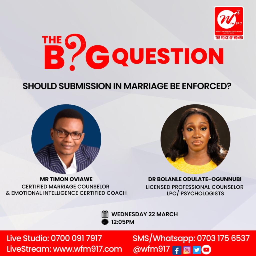 Should Submission in Marriage be enforced?