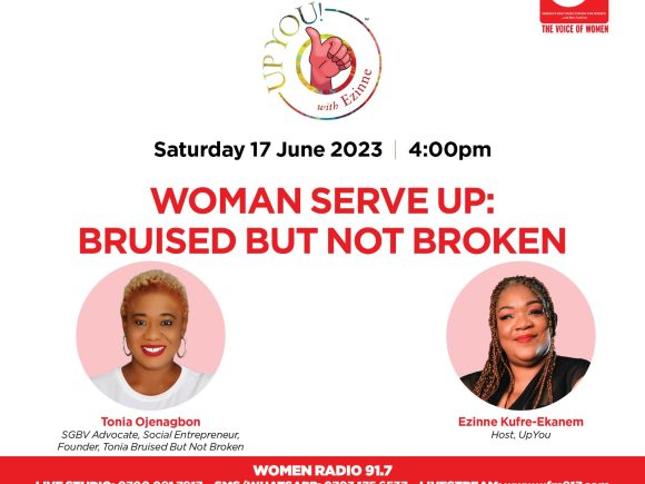 Woman serve up: Bruised but not broken