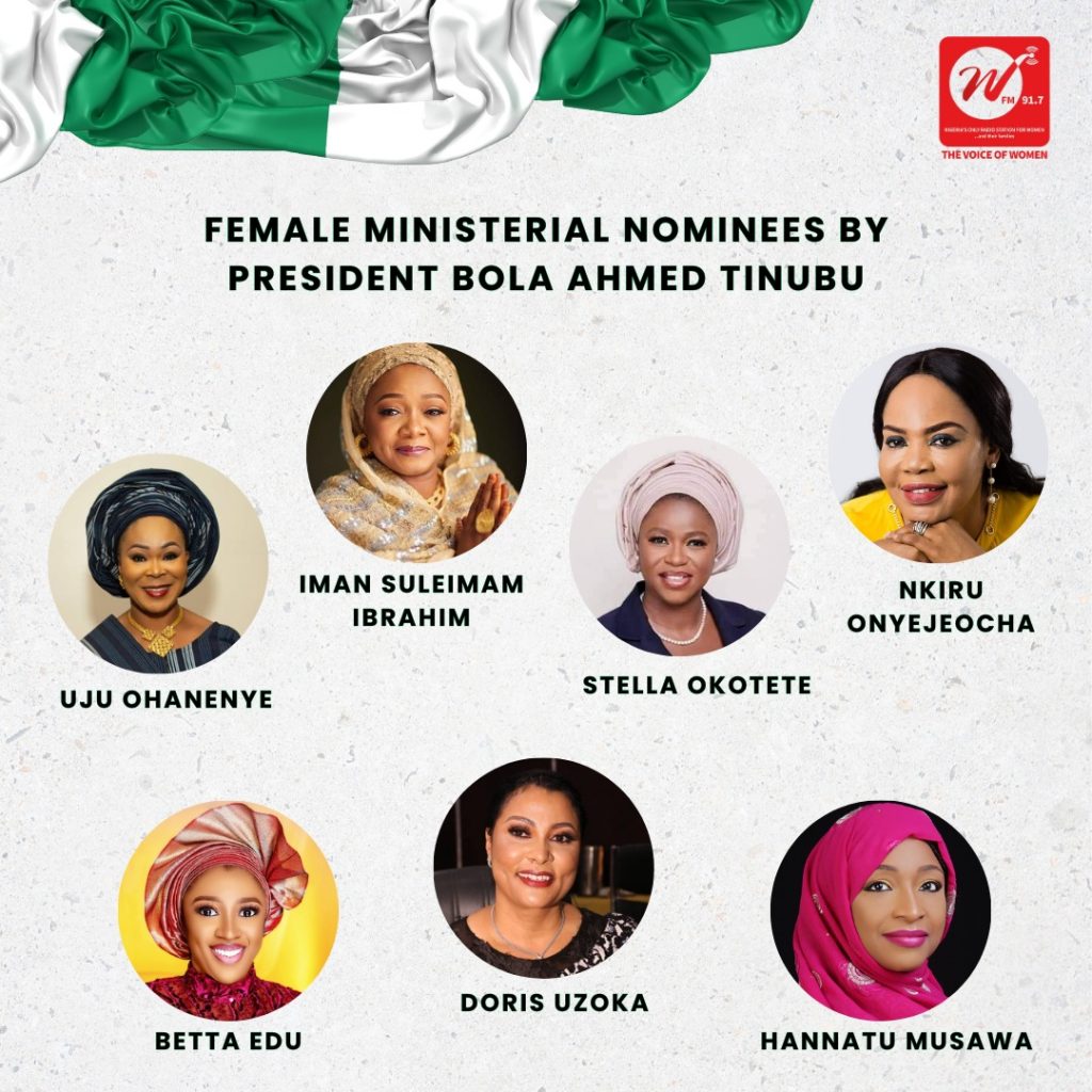 Tinubu’s 7 Female Ministerial Nominees