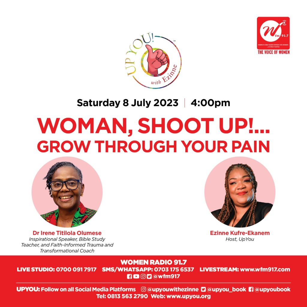 Woman, shoot up…grow through your pain