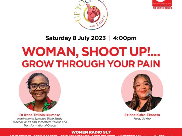 Woman, shoot up…grow through your pain