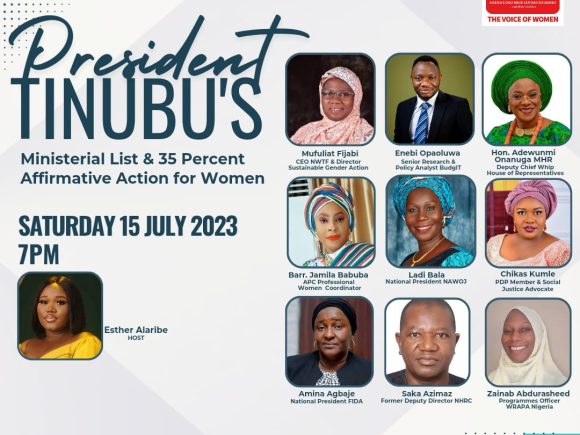 President Tinubu’s Ministerial List & 35% Affirmative Action For Women