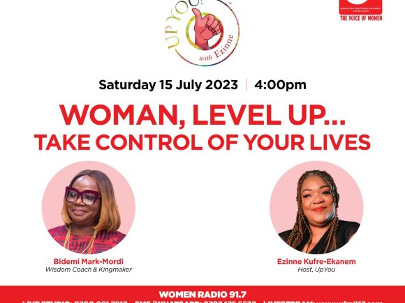 Woman, level up. Take control of your lives