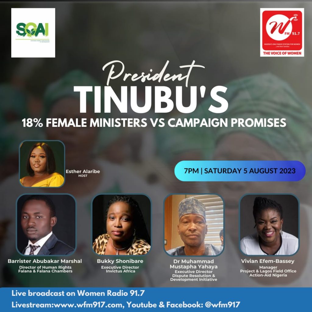 President Tinubu’s 18% Female Ministers Vs Campaign Promises